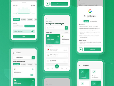 #Exploration - Job Finder App appdesign jobfinder mobilapp ui ux
