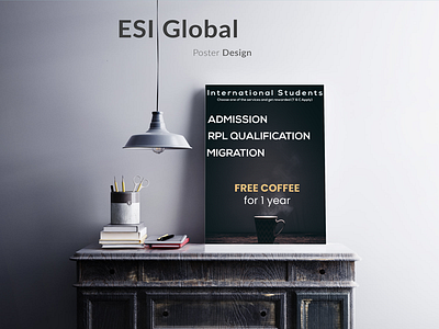 Poster for ESI Global Australia design migration poster psd