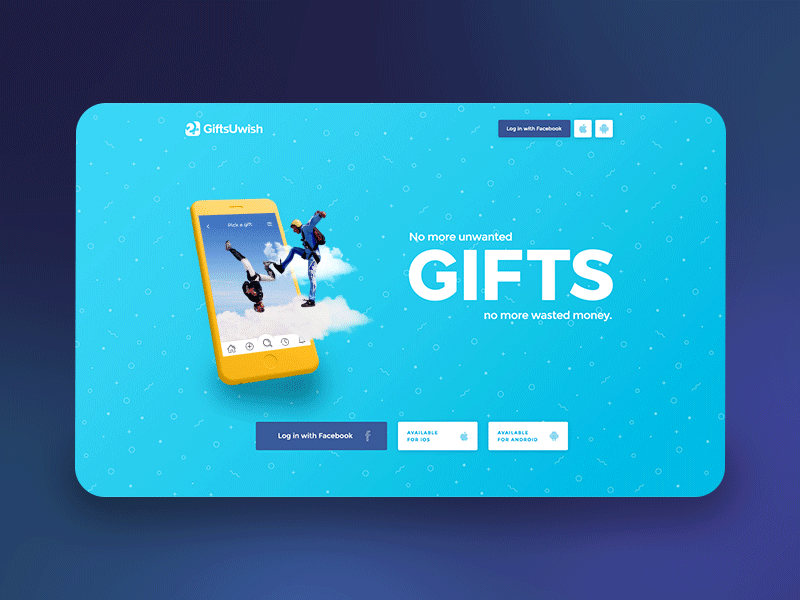 GiftsUwish website design app app design gift web design website