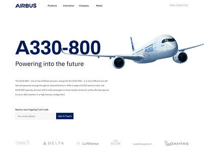 Airbus A330-800 airbus design plane ui web