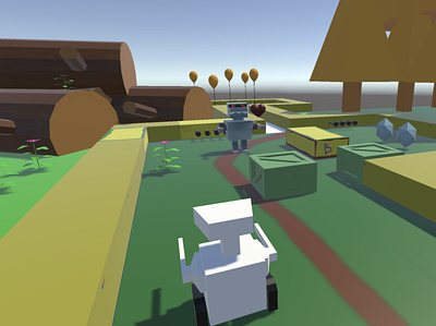 Screenshot of new game computer game game design robots