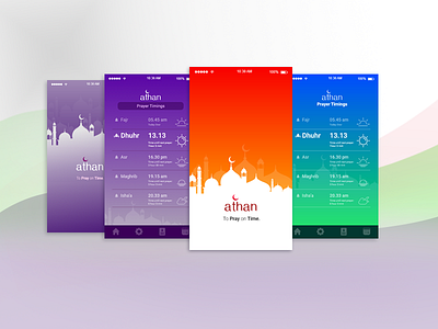 Athan _multiple screen global muslim prayer time
