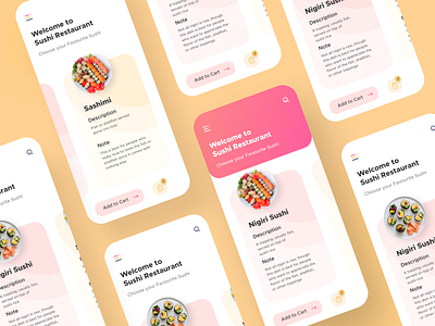 Sushi Restaurant App UI
