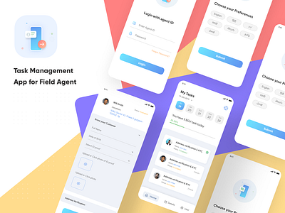 Customer Verification app for field agent by IngeniousPixel on Dribbble