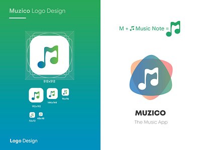 Muzico logo Design