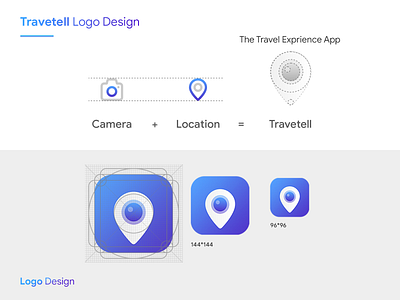 Travetell logo design