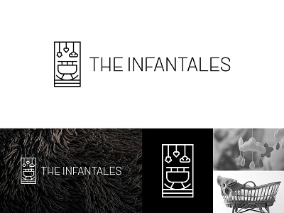 The Infantales Logo baby branding camera cradle identity infant kid logo logomark logotype mark minimal monogram photographer photography symbol tales typography