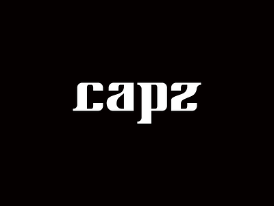 Capz apparel branding capz illustration lettering logo logo mark shoe type typography word mark