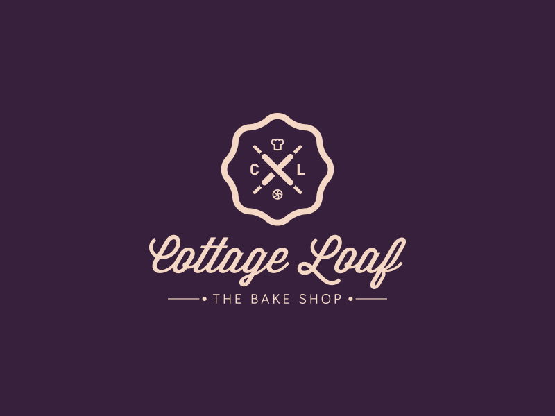 Cottage Loaf 02 cottage loaf cl bakery food logomark branding logo