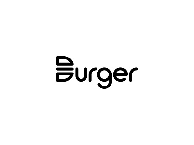 Burger Logo clever logo identity logo mark