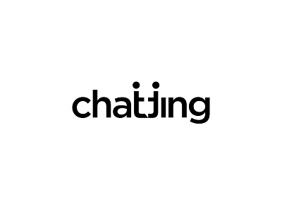 Chatting Logo chatting chatting bubble clever logo identity logo mark meeting negative space symbol typography word mark