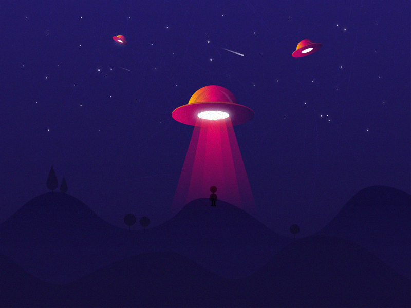 UFO - Dreamy Night by Sumesh A K on Dribbble
