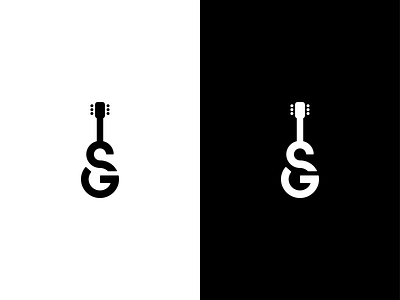 GS Monogram gs monogram guitar logo logo mark monogram music