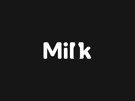 Milk Logo by Sumesh A K on Dribbble