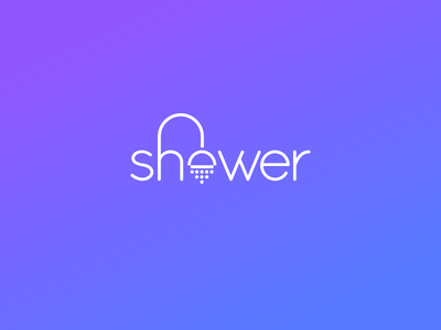 Shower Typography Logo