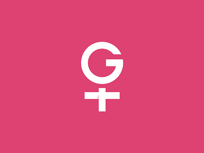 Happy Women's Day - Glam Trunk Logo female gt identity logo mark monogram pink woman womens day