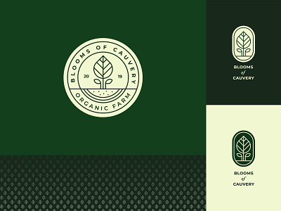 Blooms Of Cauvery Logo agriculture bloom farm farming green grow leaf logo nature organic plant tree
