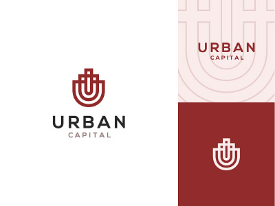 Logo for Urban Capital - Construction Group architect building capital city construction identity logo logomark monogram u urban