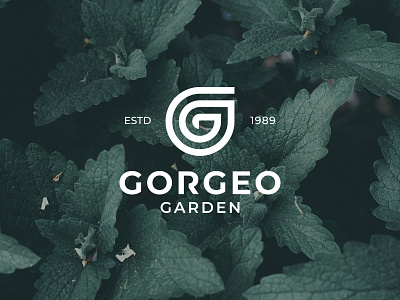 Gorgeo Logo g logo garden green identity leaf leaves logo logo mark monogram nature