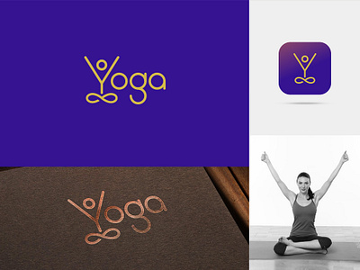 Yoga Day - 2019 clever logo identity logo meditation monogram pose typography y logo yoga yogaday
