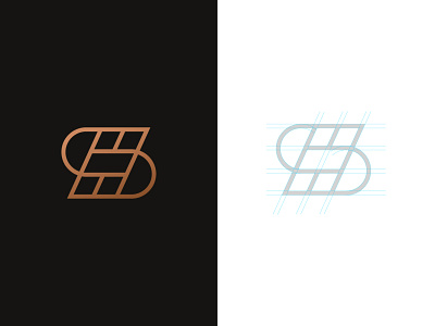 S Monogram branding geometry gold identity logo logo construction logo process luxury mark monogram premium s s logo s monogram