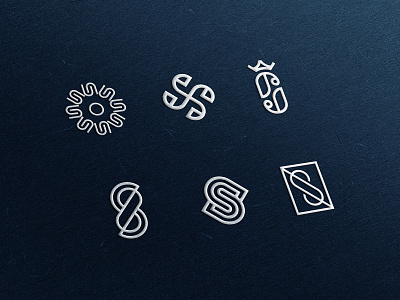 S Monogram Explorations alphabet s explorations identity letter s logo logomark mark minimal monogram monogram explorations monograms s logo symbol