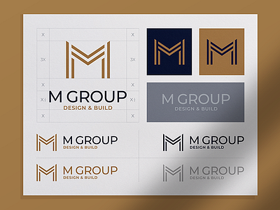 M Group Logo branding builders construction identity logo logo design logo process logodesign logomark logotype minimal monogram symbol