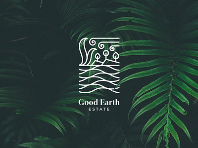 Good Earth Logo brand identity branding elements estate fire greenery identity land leaf logo logomark nature tree water