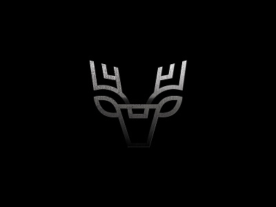 Deer Logo animal animal logo blackandwhite buck deer deer head horn identity logo logodesign logomark nature stag