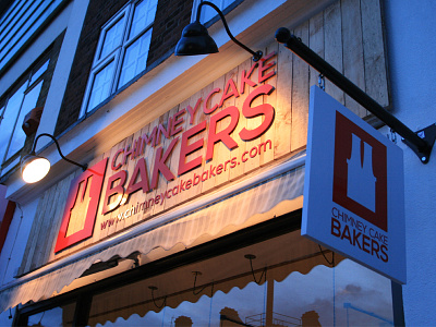 Chimney cake bakers sign