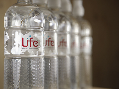 The New Sports Bottle graphic design label design life water logo design