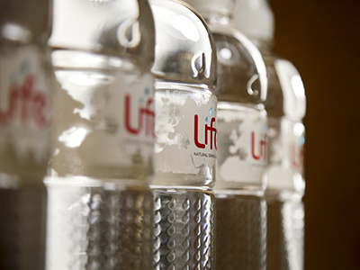 Life Water's New Sports Bottle graphic design label design life water logo design