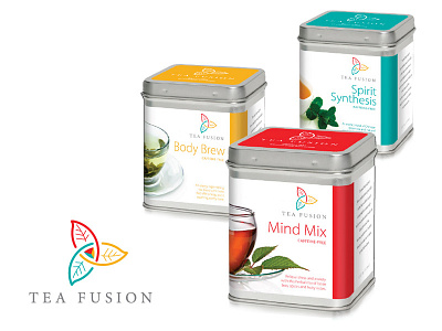 Teafusion Logo & Package Design branding labels logo packaging