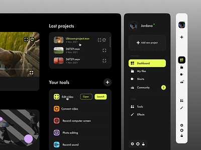 Film Editor desktop app app desktop editor film icons movie product design ui ux