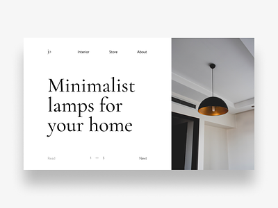 Lamp store cover lamp minimalism shop store ui ui ux design ux webdesign white