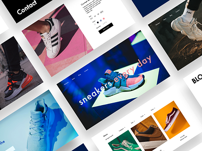 Sneakers shop concept cover design shop sneaker ui ui ux ux webdesign