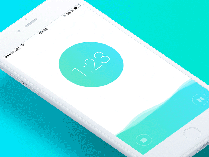 Timer android flat gif timer ui user experience user interface ux