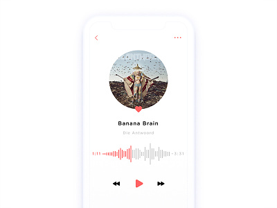 Music player 009 clean daily ui music player simple