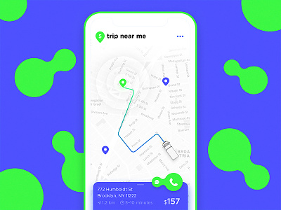 Location Tracker 020 app daily map navigation track ui ux