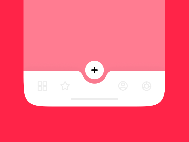 Tab Button animation animation design app button daily ui design icon ios plus simple ui ux zoom
