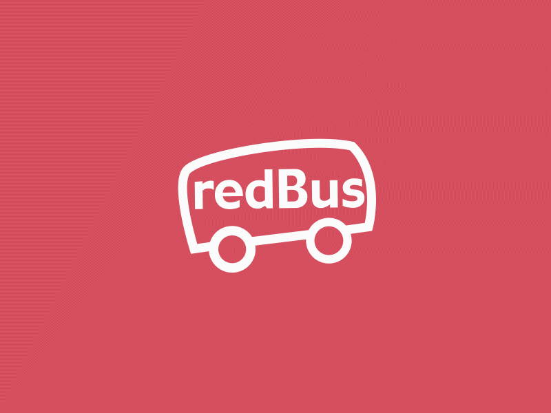 redBus Logo animation for Splash Screen