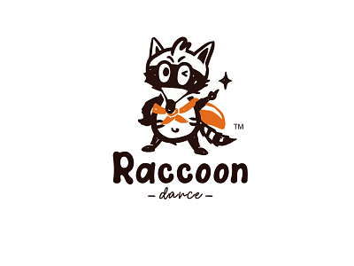 cartoon logo raccoon branding design icon illustration ip logo vector 动物 卡通