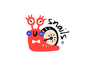 cartoon logo snails branding design icon illustration ip logo vector 动物 卡通