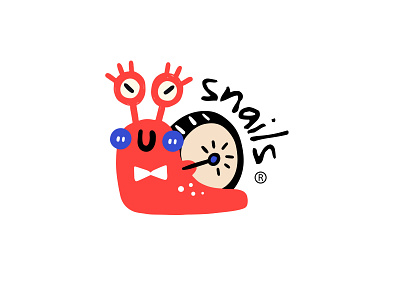 cartoon logo 
snails