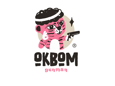cartoon logo 
leopard