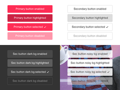 Buttons and their states buttons disabled enabled highlighted ios ios 7 primary secondary