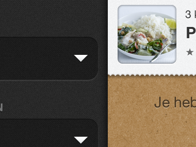 Recipe filter categories filter gui ios iphone menu progress steps ui weekmenu