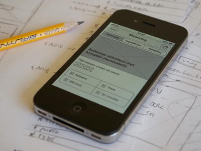 Sketching and Wireframing Recipe App