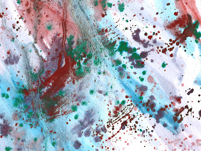 Splatter abstract design multicolour splatter traditional art watercolour weird