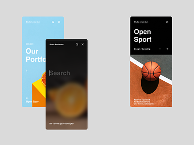 Creative Agency Concept agency design glass sport typography ui ux